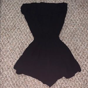 Strapless romper